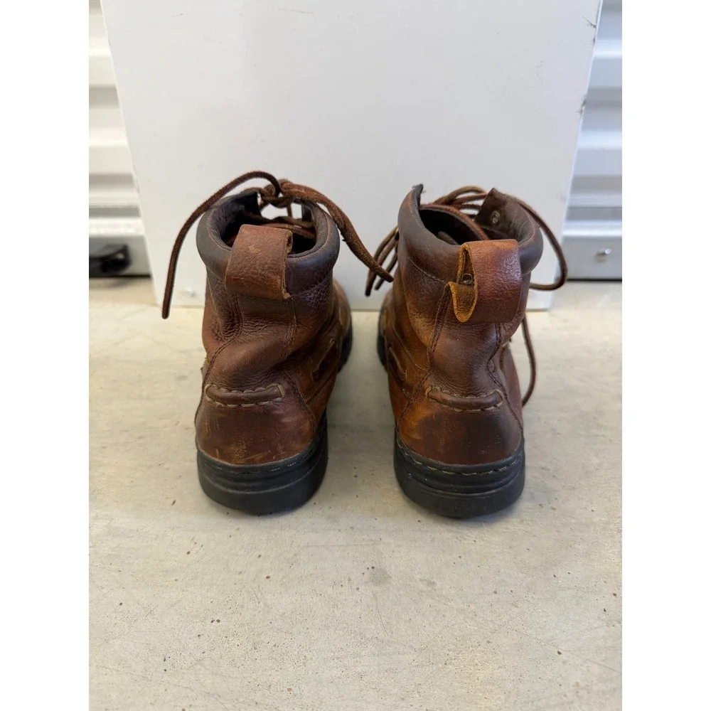 Justin Chip 991 Chukka Boots Mens US 8M Brown Leather Moc Toe Comfort Ankle